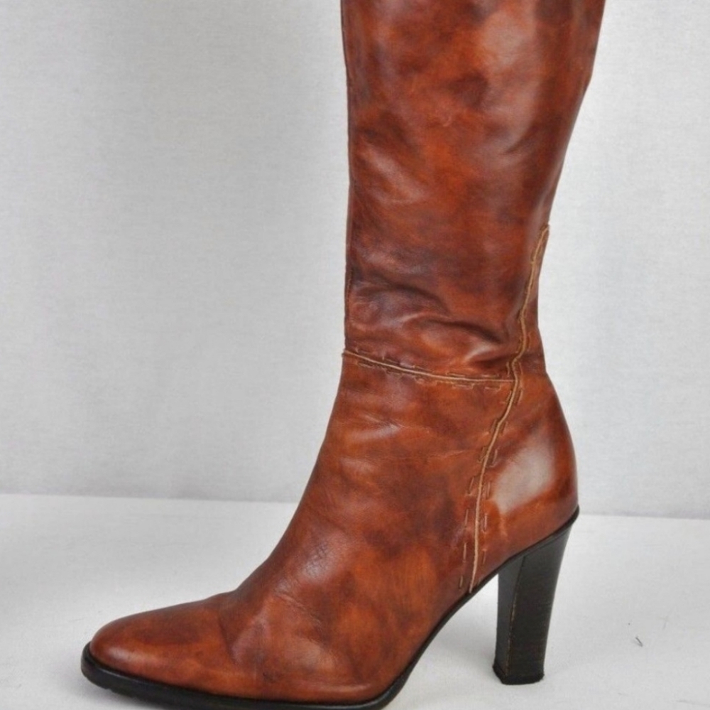 J. Crew Knee Tall Marbeled Zip Boots 6